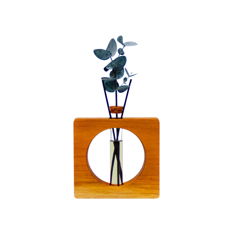 Difusor de varillas de madera de teca 1 oz Aroma Eucalyptus Forest