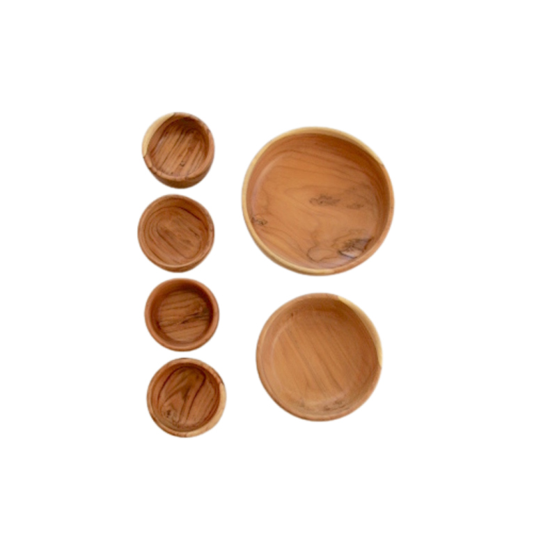 Set de 6 Bowls de Teca